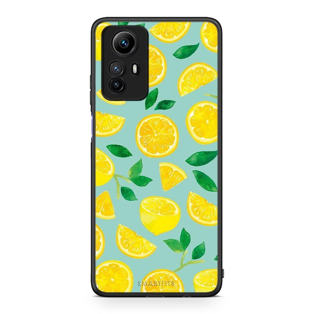 Θήκη Xiaomi Redmi Note 12S / Redmi K60 Pro Lemons από τη Smartfits με σχέδιο στο πίσω μέρος και μαύρο περίβλημα | Xiaomi Redmi Note 12S / Redmi K60 Pro Lemons Case with Colorful Back and Black Bezels
