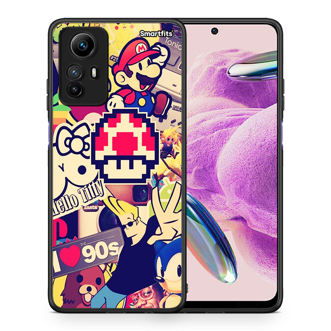 Θήκη Xiaomi Redmi Note 12S / Redmi K60 Pro Love The 90s από τη Smartfits με σχέδιο στο πίσω μέρος και μαύρο περίβλημα | Xiaomi Redmi Note 12S / Redmi K60 Pro Love The 90s Case with Colorful Back and Black Bezels