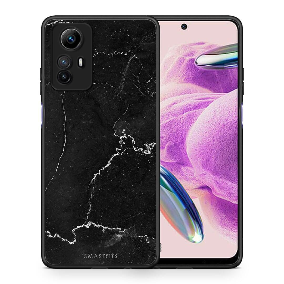 Θήκη Xiaomi Redmi Note 12S / Redmi K60 Pro Marble Black από τη Smartfits με σχέδιο στο πίσω μέρος και μαύρο περίβλημα | Xiaomi Redmi Note 12S / Redmi K60 Pro Marble Black Case with Colorful Back and Black Bezels
