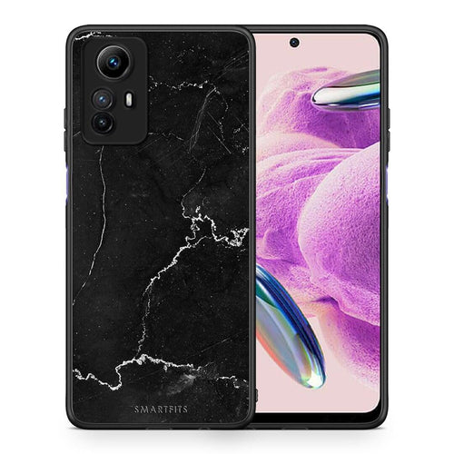 Θήκη Xiaomi Redmi Note 12S / Redmi K60 Pro Marble Black από τη Smartfits με σχέδιο στο πίσω μέρος και μαύρο περίβλημα | Xiaomi Redmi Note 12S / Redmi K60 Pro Marble Black Case with Colorful Back and Black Bezels