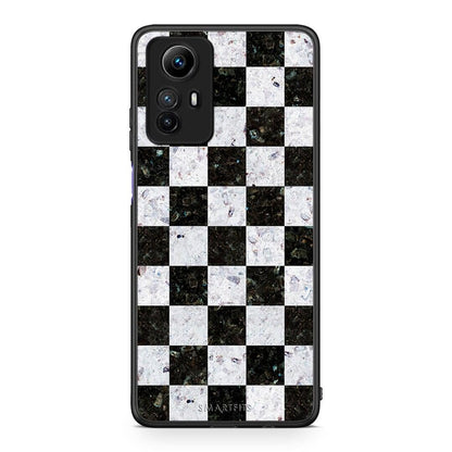 Θήκη Xiaomi Redmi Note 12S / Redmi K60 Pro Marble Square Geometric από τη Smartfits με σχέδιο στο πίσω μέρος και μαύρο περίβλημα | Xiaomi Redmi Note 12S / Redmi K60 Pro Marble Square Geometric Case with Colorful Back and Black Bezels
