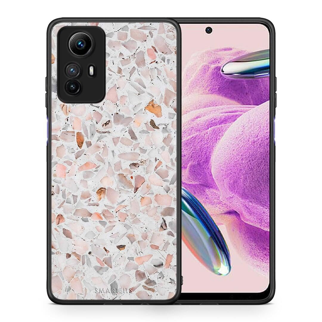 Θήκη Xiaomi Redmi Note 12S / Redmi K60 Pro Marble Terrazzo από τη Smartfits με σχέδιο στο πίσω μέρος και μαύρο περίβλημα | Xiaomi Redmi Note 12S / Redmi K60 Pro Marble Terrazzo Case with Colorful Back and Black Bezels