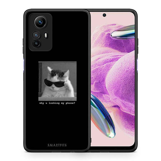 Θήκη Xiaomi Redmi Note 12S / Redmi K60 Pro Meme Cat από τη Smartfits με σχέδιο στο πίσω μέρος και μαύρο περίβλημα | Xiaomi Redmi Note 12S / Redmi K60 Pro Meme Cat Case with Colorful Back and Black Bezels
