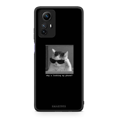 Θήκη Xiaomi Redmi Note 12S / Redmi K60 Pro Meme Cat από τη Smartfits με σχέδιο στο πίσω μέρος και μαύρο περίβλημα | Xiaomi Redmi Note 12S / Redmi K60 Pro Meme Cat Case with Colorful Back and Black Bezels