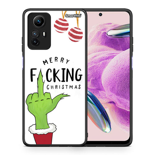 Θήκη Xiaomi Redmi Note 12S / Redmi K60 Pro Merry F Xmas από τη Smartfits με σχέδιο στο πίσω μέρος και μαύρο περίβλημα | Xiaomi Redmi Note 12S / Redmi K60 Pro Merry F Xmas Case with Colorful Back and Black Bezels
