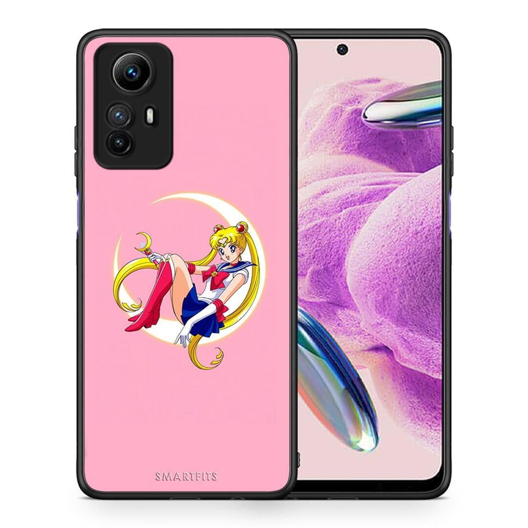 Θήκη Xiaomi Redmi Note 12S / Redmi K60 Pro Moon Girl από τη Smartfits με σχέδιο στο πίσω μέρος και μαύρο περίβλημα | Xiaomi Redmi Note 12S / Redmi K60 Pro Moon Girl Case with Colorful Back and Black Bezels