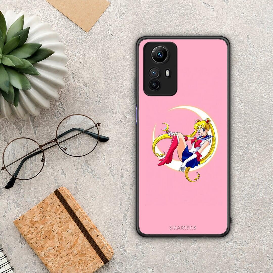 Θήκη Xiaomi Redmi Note 12S / Redmi K60 Pro Moon Girl από τη Smartfits με σχέδιο στο πίσω μέρος και μαύρο περίβλημα | Xiaomi Redmi Note 12S / Redmi K60 Pro Moon Girl Case with Colorful Back and Black Bezels