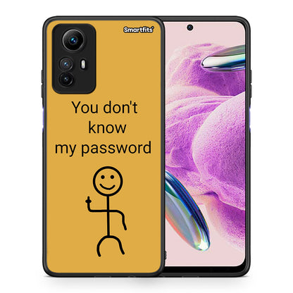 Θήκη Xiaomi Redmi Note 12S My Password από τη Smartfits με σχέδιο στο πίσω μέρος και μαύρο περίβλημα | Xiaomi Redmi Note 12S My Password Case with Colorful Back and Black Bezels