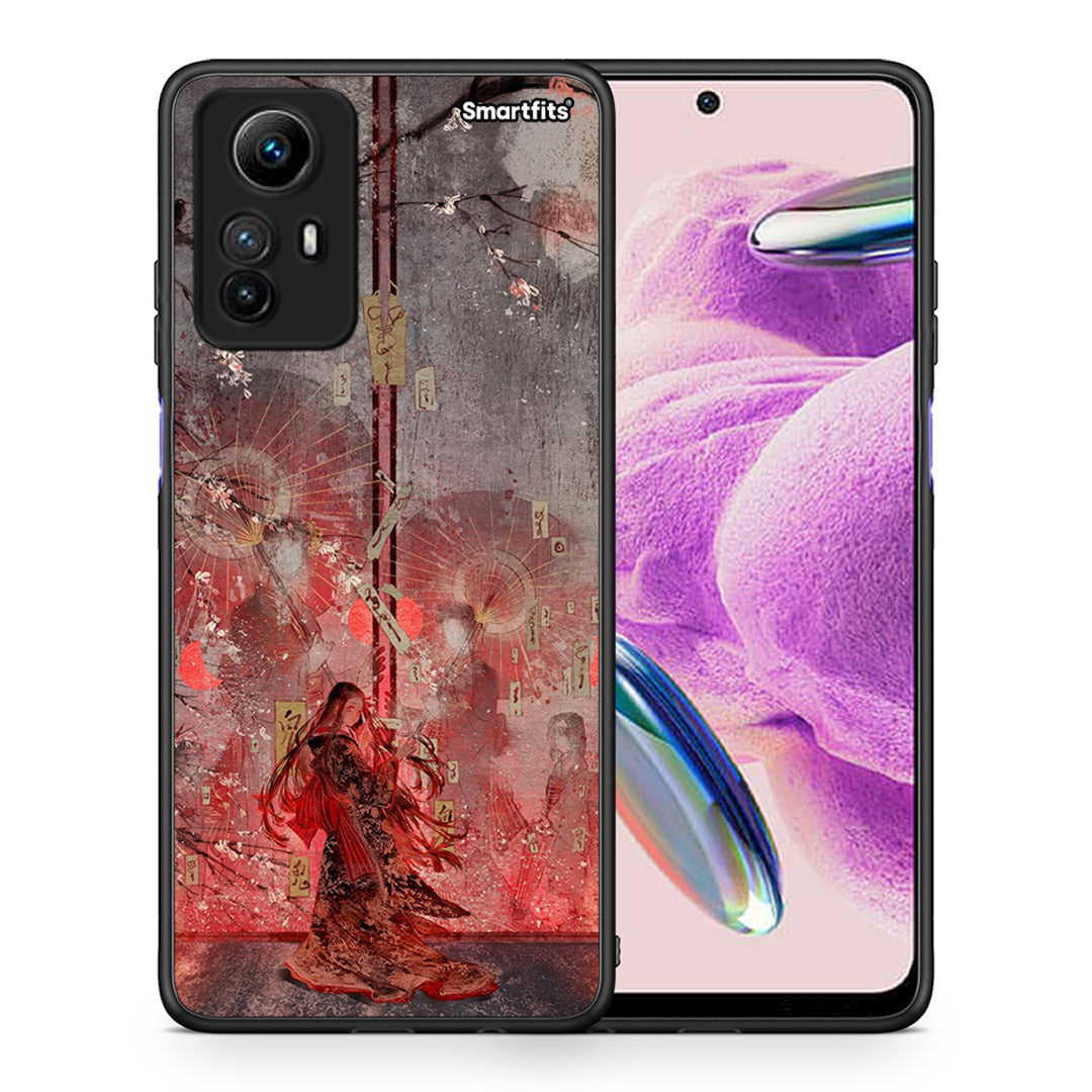 Θήκη Xiaomi Redmi Note 12S / Redmi K60 Pro Nezuko Kamado από τη Smartfits με σχέδιο στο πίσω μέρος και μαύρο περίβλημα | Xiaomi Redmi Note 12S / Redmi K60 Pro Nezuko Kamado Case with Colorful Back and Black Bezels