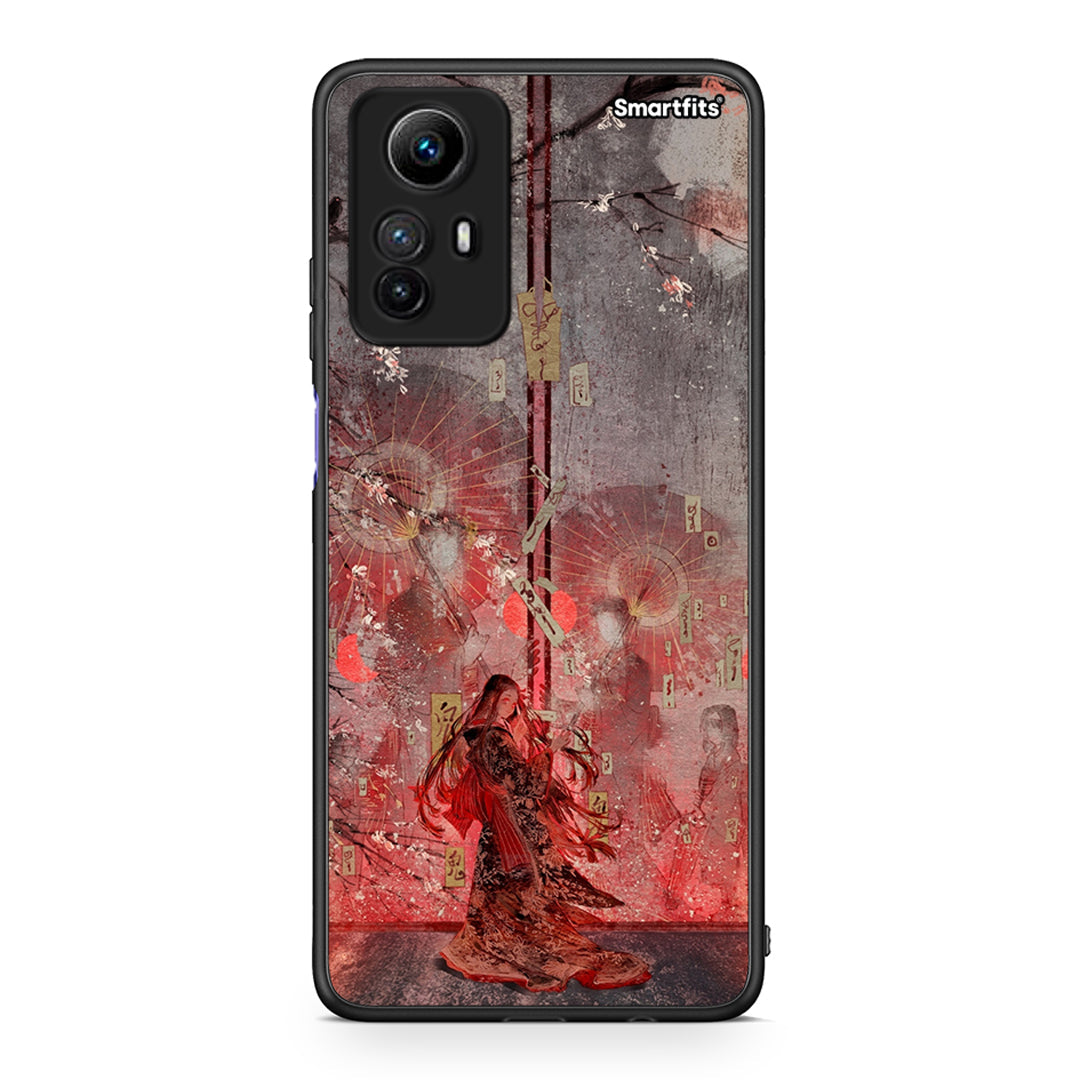 Θήκη Xiaomi Redmi Note 12S / Redmi K60 Pro Nezuko Kamado από τη Smartfits με σχέδιο στο πίσω μέρος και μαύρο περίβλημα | Xiaomi Redmi Note 12S / Redmi K60 Pro Nezuko Kamado Case with Colorful Back and Black Bezels