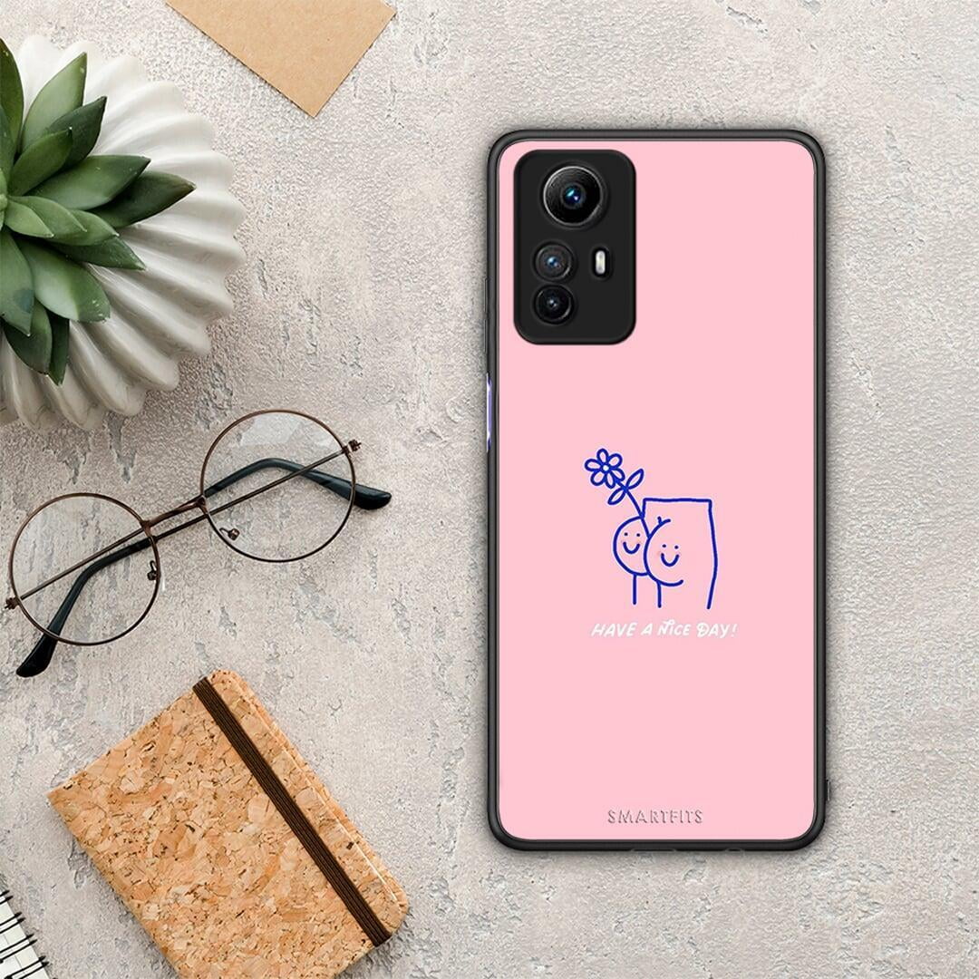 Θήκη Xiaomi Redmi Note 12S / Redmi K60 Pro Nice Day από τη Smartfits με σχέδιο στο πίσω μέρος και μαύρο περίβλημα | Xiaomi Redmi Note 12S / Redmi K60 Pro Nice Day Case with Colorful Back and Black Bezels