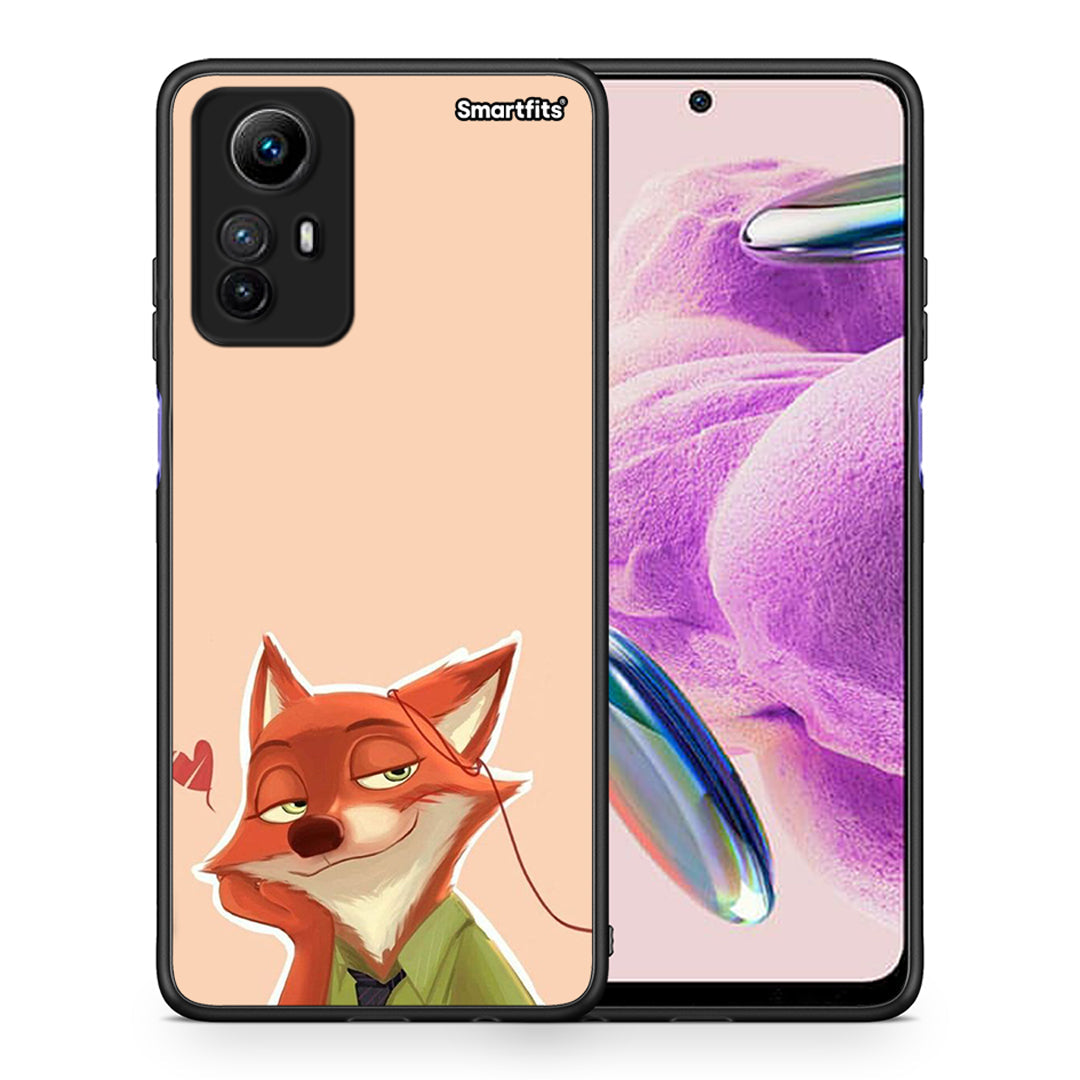Θήκη Xiaomi Redmi Note 12S / Redmi K60 Pro Nick Wilde And Judy Hopps Love 1 από τη Smartfits με σχέδιο στο πίσω μέρος και μαύρο περίβλημα | Xiaomi Redmi Note 12S / Redmi K60 Pro Nick Wilde And Judy Hopps Love 1 Case with Colorful Back and Black Bezels