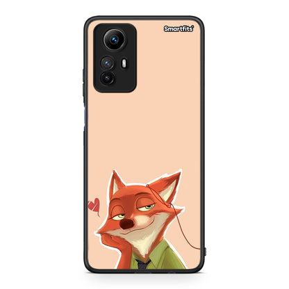 Θήκη Xiaomi Redmi Note 12S / Redmi K60 Pro Nick Wilde And Judy Hopps Love 1 από τη Smartfits με σχέδιο στο πίσω μέρος και μαύρο περίβλημα | Xiaomi Redmi Note 12S / Redmi K60 Pro Nick Wilde And Judy Hopps Love 1 Case with Colorful Back and Black Bezels