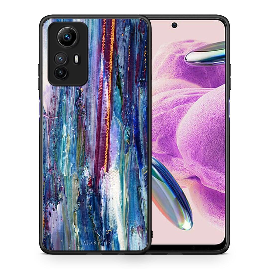 Θήκη Xiaomi Redmi Note 12S / Redmi K60 Pro Paint Winter από τη Smartfits με σχέδιο στο πίσω μέρος και μαύρο περίβλημα | Xiaomi Redmi Note 12S / Redmi K60 Pro Paint Winter Case with Colorful Back and Black Bezels