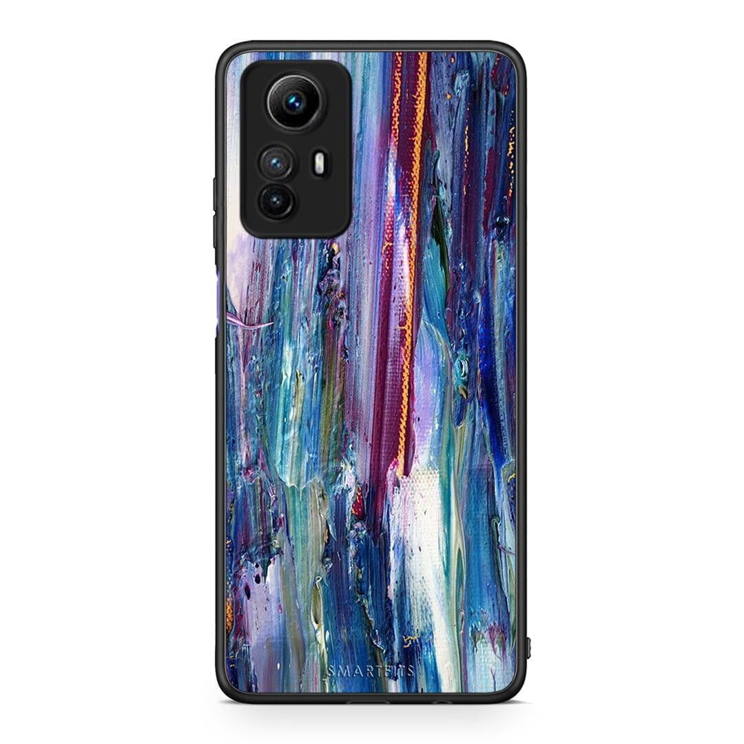 Θήκη Xiaomi Redmi Note 12S / Redmi K60 Pro Paint Winter από τη Smartfits με σχέδιο στο πίσω μέρος και μαύρο περίβλημα | Xiaomi Redmi Note 12S / Redmi K60 Pro Paint Winter Case with Colorful Back and Black Bezels