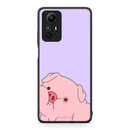 Θήκη Xiaomi Redmi Note 12S / Redmi K60 Pro Pig Love 2 από τη Smartfits με σχέδιο στο πίσω μέρος και μαύρο περίβλημα | Xiaomi Redmi Note 12S / Redmi K60 Pro Pig Love 2 Case with Colorful Back and Black Bezels