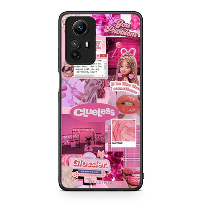 Θήκη Xiaomi Redmi Note 12S / Redmi K60 Pro Pink Love από τη Smartfits με σχέδιο στο πίσω μέρος και μαύρο περίβλημα | Xiaomi Redmi Note 12S / Redmi K60 Pro Pink Love Case with Colorful Back and Black Bezels