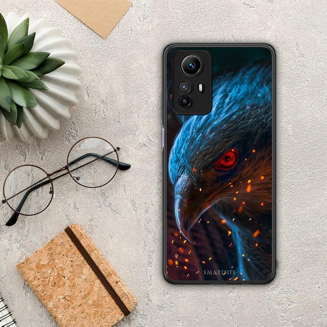 Θήκη Xiaomi Redmi Note 12S / Redmi K60 Pro PopArt Eagle από τη Smartfits με σχέδιο στο πίσω μέρος και μαύρο περίβλημα | Xiaomi Redmi Note 12S / Redmi K60 Pro PopArt Eagle Case with Colorful Back and Black Bezels