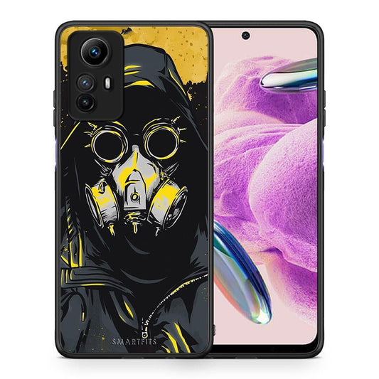 Θήκη Xiaomi Redmi Note 12S / Redmi K60 Pro PopArt Mask από τη Smartfits με σχέδιο στο πίσω μέρος και μαύρο περίβλημα | Xiaomi Redmi Note 12S / Redmi K60 Pro PopArt Mask Case with Colorful Back and Black Bezels