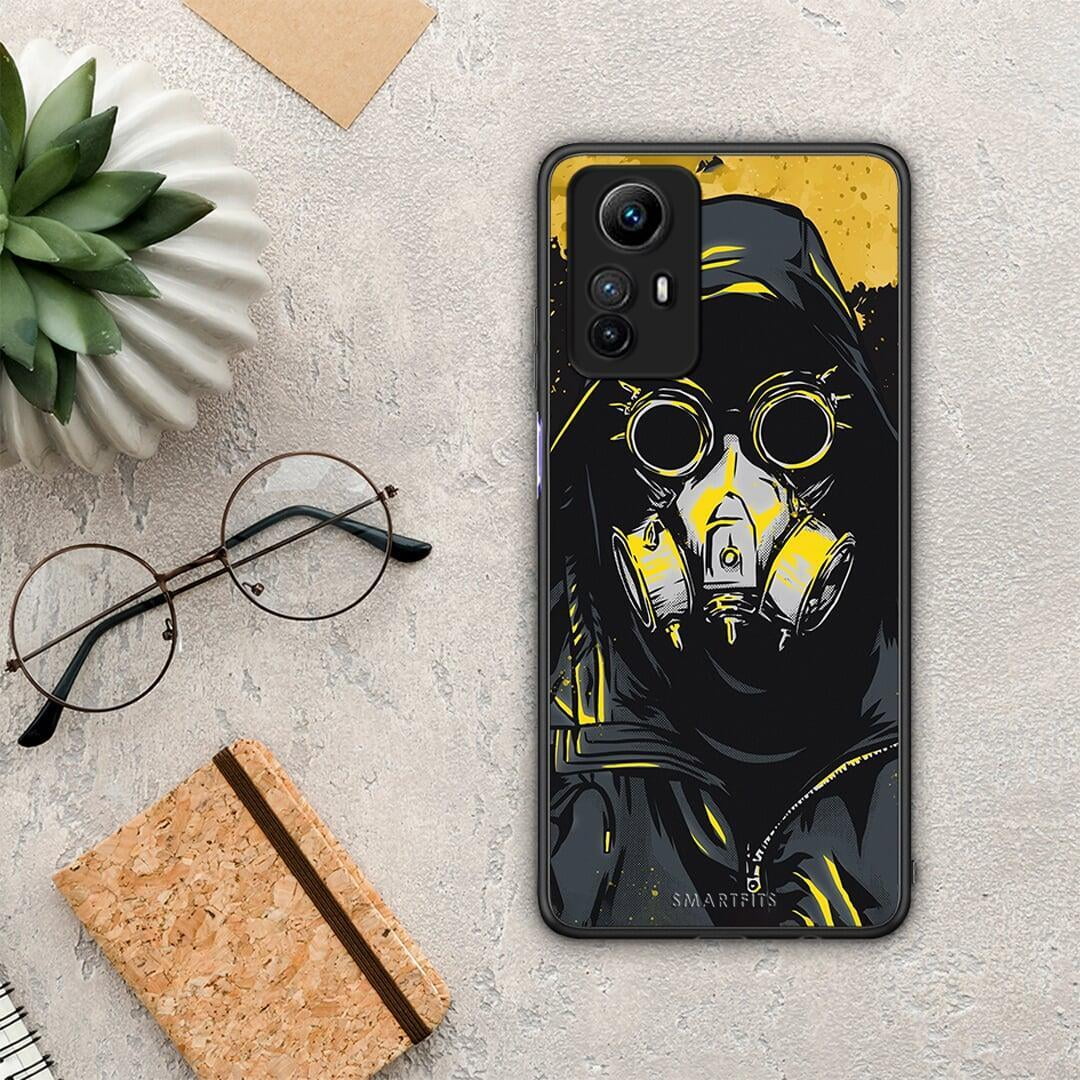 Θήκη Xiaomi Redmi Note 12S / Redmi K60 Pro PopArt Mask από τη Smartfits με σχέδιο στο πίσω μέρος και μαύρο περίβλημα | Xiaomi Redmi Note 12S / Redmi K60 Pro PopArt Mask Case with Colorful Back and Black Bezels