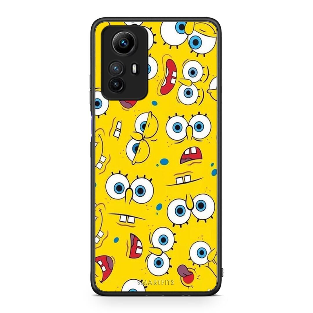 Θήκη Xiaomi Redmi Note 12S / Redmi K60 Pro PopArt Sponge από τη Smartfits με σχέδιο στο πίσω μέρος και μαύρο περίβλημα | Xiaomi Redmi Note 12S / Redmi K60 Pro PopArt Sponge Case with Colorful Back and Black Bezels