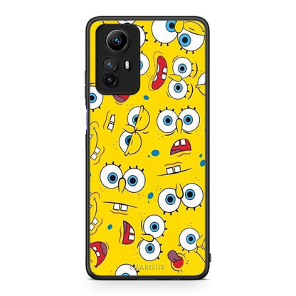 Θήκη Xiaomi Redmi Note 12S / Redmi K60 Pro PopArt Sponge από τη Smartfits με σχέδιο στο πίσω μέρος και μαύρο περίβλημα | Xiaomi Redmi Note 12S / Redmi K60 Pro PopArt Sponge Case with Colorful Back and Black Bezels