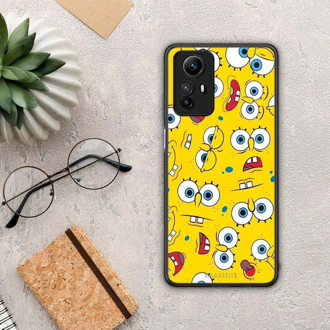 Θήκη Xiaomi Redmi Note 12S / Redmi K60 Pro PopArt Sponge από τη Smartfits με σχέδιο στο πίσω μέρος και μαύρο περίβλημα | Xiaomi Redmi Note 12S / Redmi K60 Pro PopArt Sponge Case with Colorful Back and Black Bezels