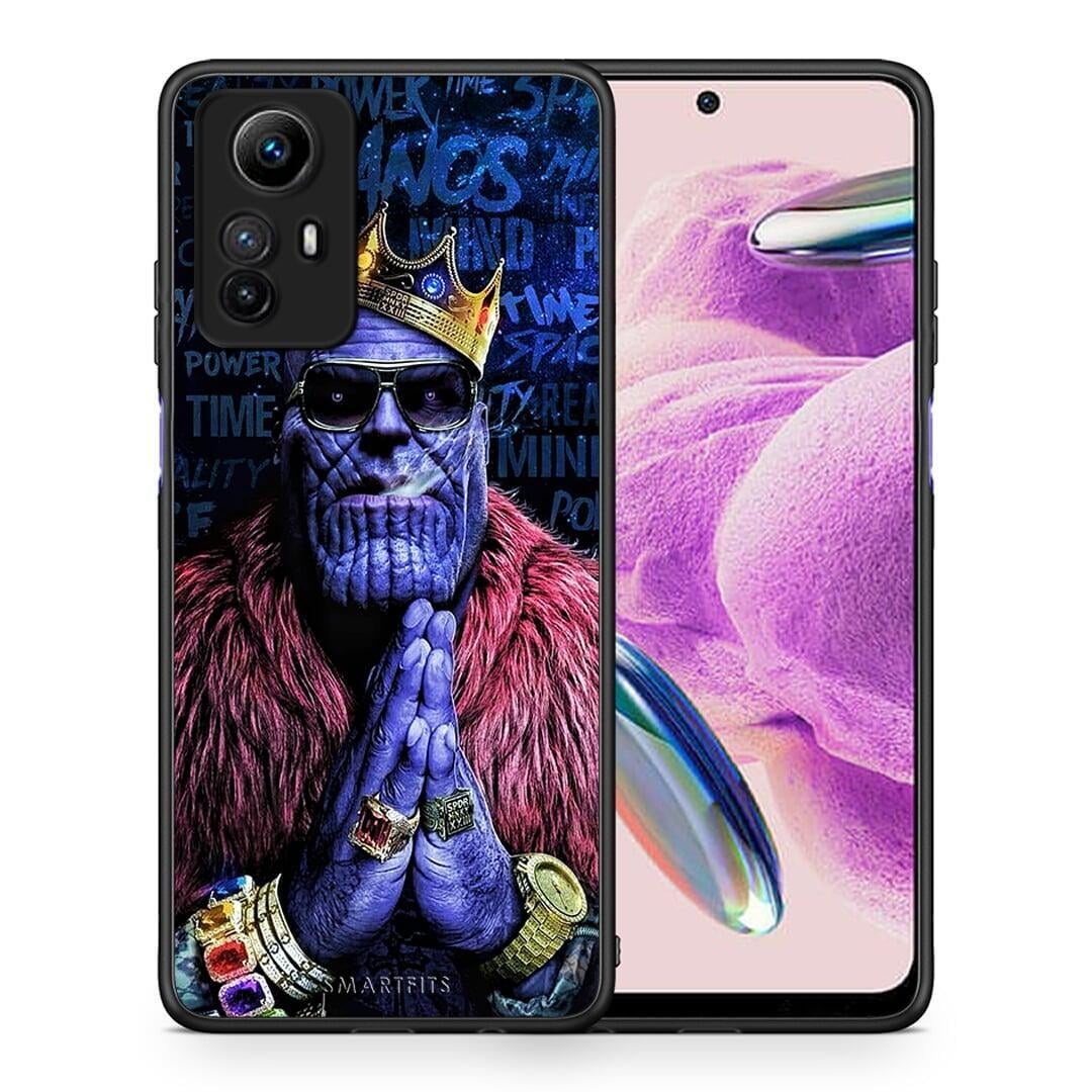 Θήκη Xiaomi Redmi Note 12S / Redmi K60 Pro PopArt Thanos από τη Smartfits με σχέδιο στο πίσω μέρος και μαύρο περίβλημα | Xiaomi Redmi Note 12S / Redmi K60 Pro PopArt Thanos Case with Colorful Back and Black Bezels