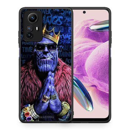 Θήκη Xiaomi Redmi Note 12S / Redmi K60 Pro PopArt Thanos από τη Smartfits με σχέδιο στο πίσω μέρος και μαύρο περίβλημα | Xiaomi Redmi Note 12S / Redmi K60 Pro PopArt Thanos Case with Colorful Back and Black Bezels