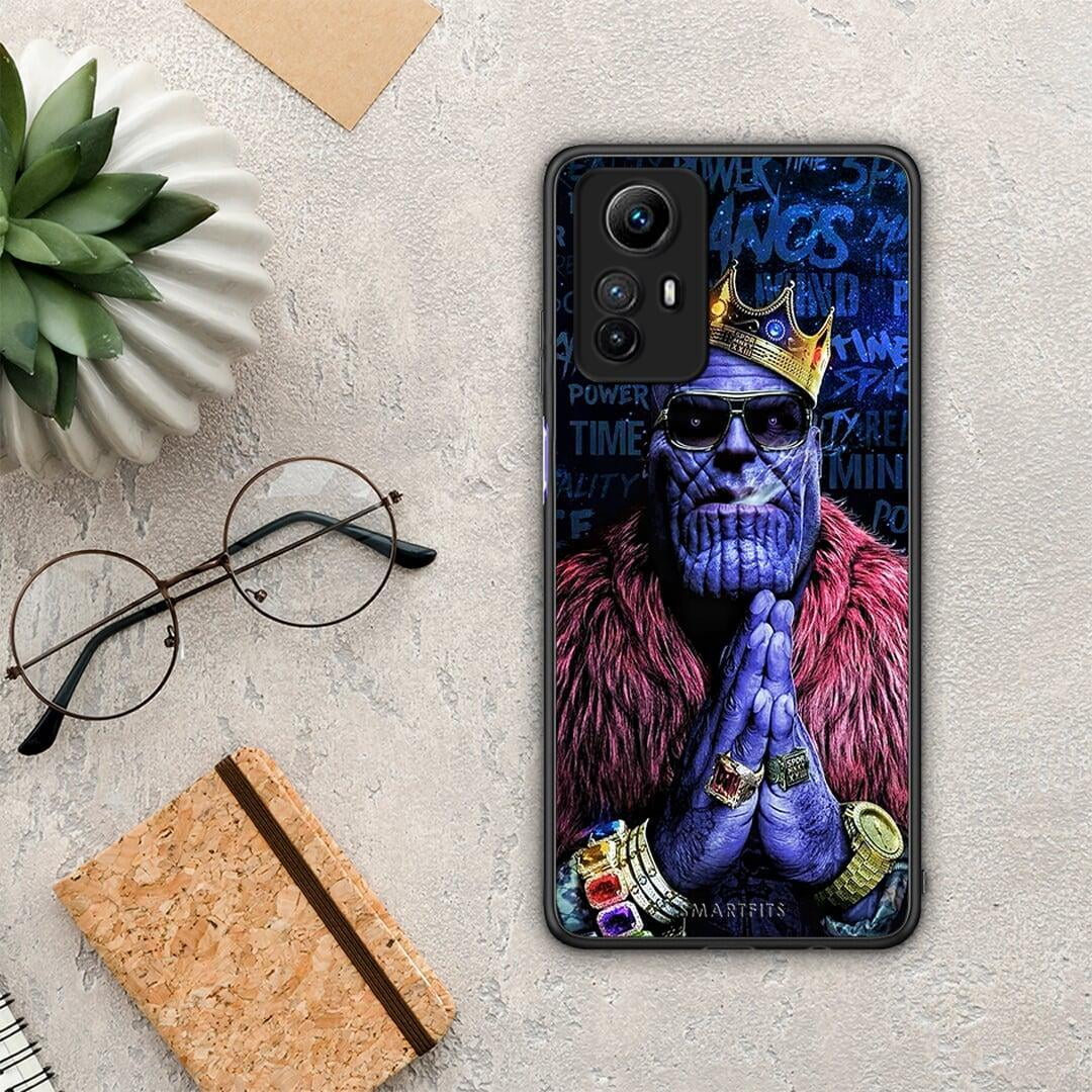 Θήκη Xiaomi Redmi Note 12S / Redmi K60 Pro PopArt Thanos από τη Smartfits με σχέδιο στο πίσω μέρος και μαύρο περίβλημα | Xiaomi Redmi Note 12S / Redmi K60 Pro PopArt Thanos Case with Colorful Back and Black Bezels