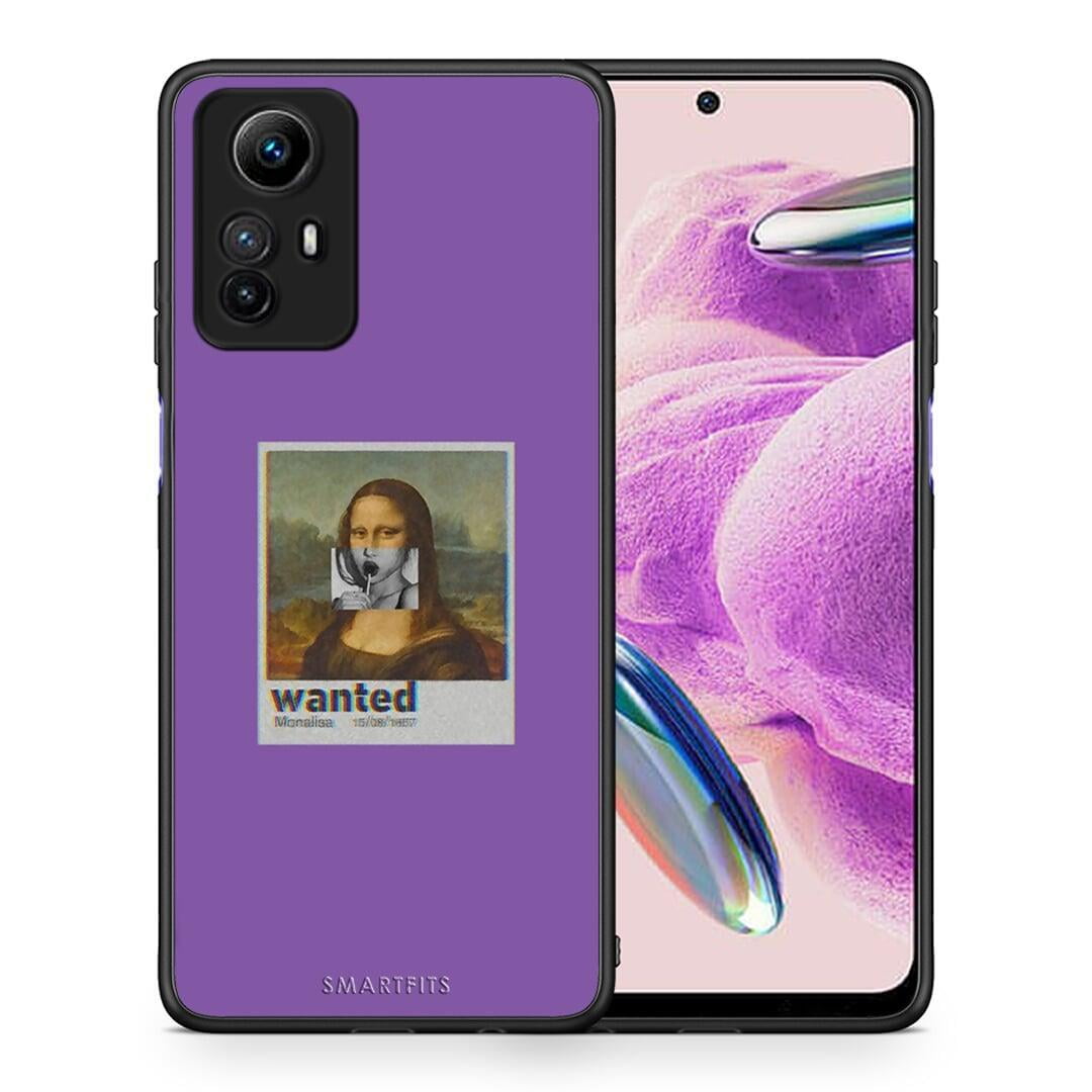 Θήκη Xiaomi Redmi Note 12S / Redmi K60 Pro Popart Monalisa από τη Smartfits με σχέδιο στο πίσω μέρος και μαύρο περίβλημα | Xiaomi Redmi Note 12S / Redmi K60 Pro Popart Monalisa Case with Colorful Back and Black Bezels
