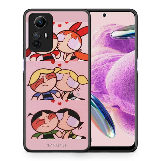 Θήκη Xiaomi Redmi Note 12S / Redmi K60 Pro Puff Love από τη Smartfits με σχέδιο στο πίσω μέρος και μαύρο περίβλημα | Xiaomi Redmi Note 12S / Redmi K60 Pro Puff Love Case with Colorful Back and Black Bezels