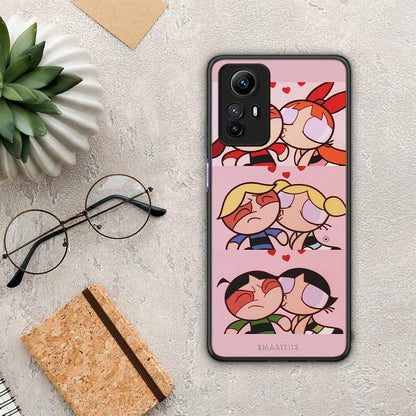 Θήκη Xiaomi Redmi Note 12S / Redmi K60 Pro Puff Love από τη Smartfits με σχέδιο στο πίσω μέρος και μαύρο περίβλημα | Xiaomi Redmi Note 12S / Redmi K60 Pro Puff Love Case with Colorful Back and Black Bezels