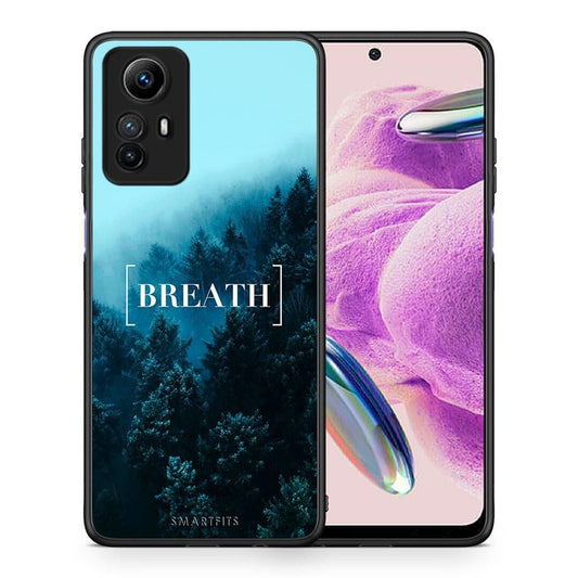 Θήκη Xiaomi Redmi Note 12S / Redmi K60 Pro Quote Breath από τη Smartfits με σχέδιο στο πίσω μέρος και μαύρο περίβλημα | Xiaomi Redmi Note 12S / Redmi K60 Pro Quote Breath Case with Colorful Back and Black Bezels