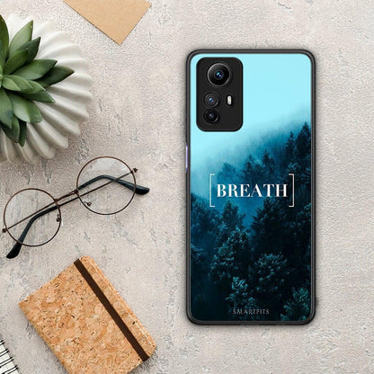 Θήκη Xiaomi Redmi Note 12S / Redmi K60 Pro Quote Breath από τη Smartfits με σχέδιο στο πίσω μέρος και μαύρο περίβλημα | Xiaomi Redmi Note 12S / Redmi K60 Pro Quote Breath Case with Colorful Back and Black Bezels