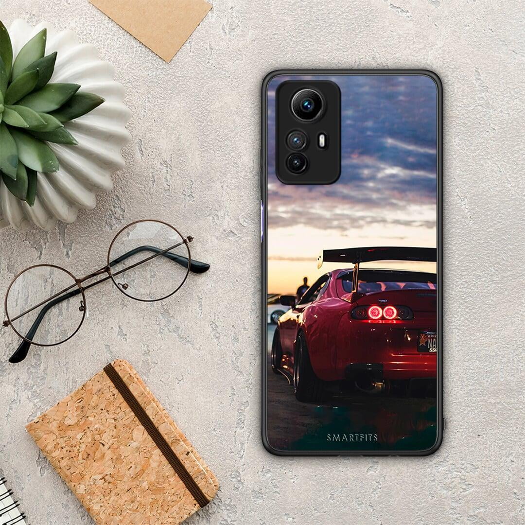 Θήκη Xiaomi Redmi Note 12S / Redmi K60 Pro Racing Supra από τη Smartfits με σχέδιο στο πίσω μέρος και μαύρο περίβλημα | Xiaomi Redmi Note 12S / Redmi K60 Pro Racing Supra Case with Colorful Back and Black Bezels