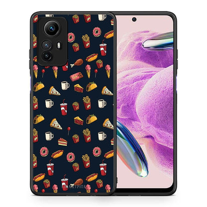 Θήκη Xiaomi Redmi Note 12S / Redmi K60 Pro Random Hungry από τη Smartfits με σχέδιο στο πίσω μέρος και μαύρο περίβλημα | Xiaomi Redmi Note 12S / Redmi K60 Pro Random Hungry Case with Colorful Back and Black Bezels