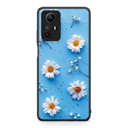 Θήκη Xiaomi Redmi Note 12S / Redmi K60 Pro Real Daisies από τη Smartfits με σχέδιο στο πίσω μέρος και μαύρο περίβλημα | Xiaomi Redmi Note 12S / Redmi K60 Pro Real Daisies Case with Colorful Back and Black Bezels
