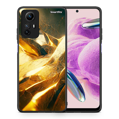 Θήκη Xiaomi Redmi Note 12S / Redmi K60 Pro Real Gold από τη Smartfits με σχέδιο στο πίσω μέρος και μαύρο περίβλημα | Xiaomi Redmi Note 12S / Redmi K60 Pro Real Gold Case with Colorful Back and Black Bezels