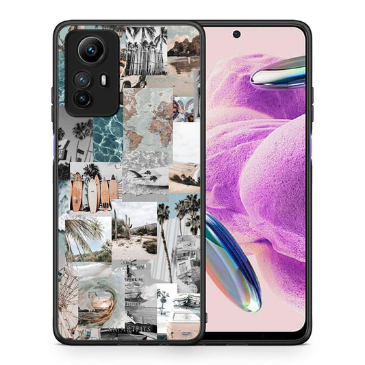 Θήκη Xiaomi Redmi Note 12S Retro Beach Life από τη Smartfits με σχέδιο στο πίσω μέρος και μαύρο περίβλημα | Xiaomi Redmi Note 12S Retro Beach Life Case with Colorful Back and Black Bezels