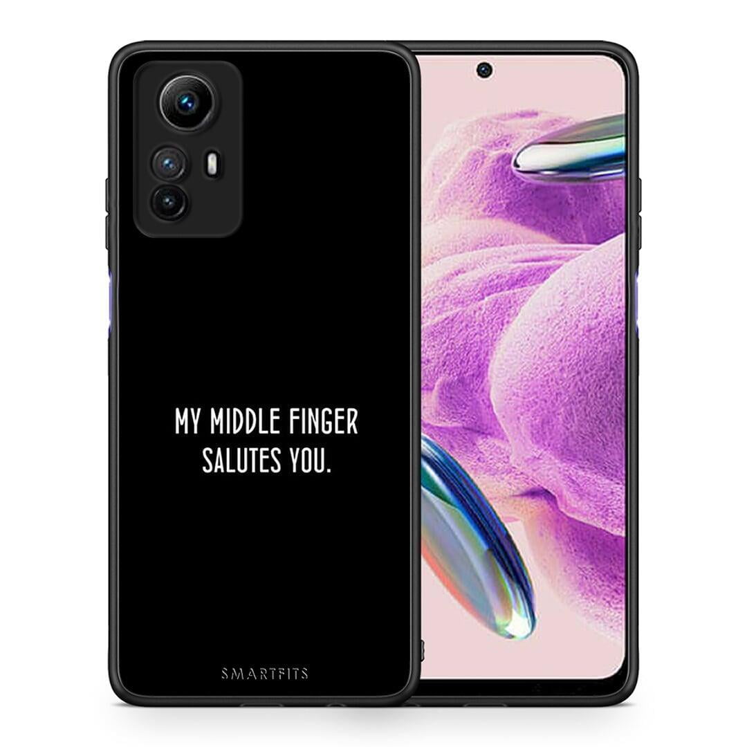 Θήκη Xiaomi Redmi Note 12S / Redmi K60 Pro Salute από τη Smartfits με σχέδιο στο πίσω μέρος και μαύρο περίβλημα | Xiaomi Redmi Note 12S / Redmi K60 Pro Salute Case with Colorful Back and Black Bezels