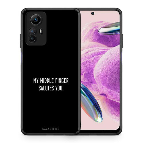 Θήκη Xiaomi Redmi Note 12S / Redmi K60 Pro Salute από τη Smartfits με σχέδιο στο πίσω μέρος και μαύρο περίβλημα | Xiaomi Redmi Note 12S / Redmi K60 Pro Salute Case with Colorful Back and Black Bezels