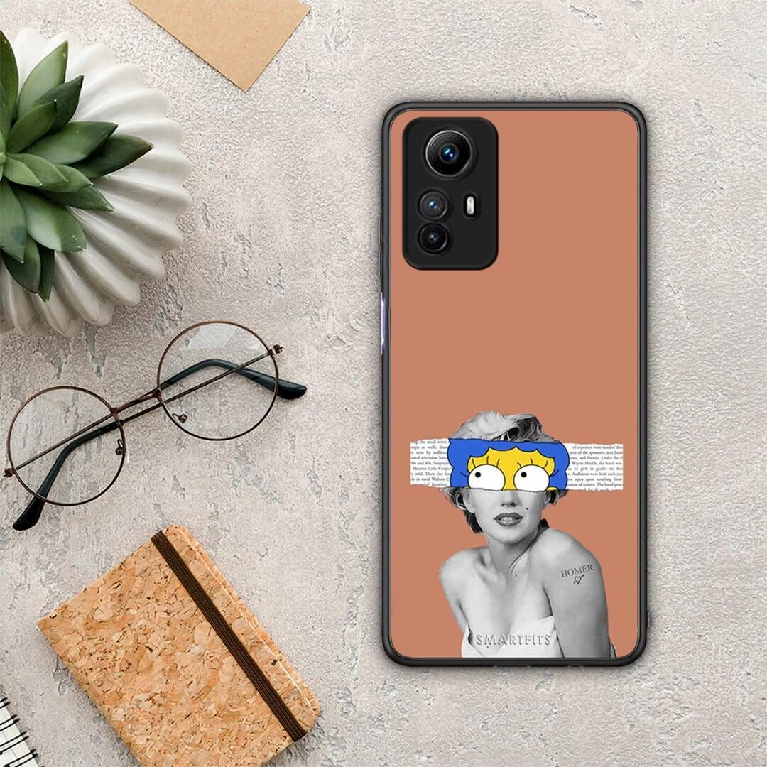Θήκη Xiaomi Redmi Note 12S / Redmi K60 Pro Sim Merilyn από τη Smartfits με σχέδιο στο πίσω μέρος και μαύρο περίβλημα | Xiaomi Redmi Note 12S / Redmi K60 Pro Sim Merilyn Case with Colorful Back and Black Bezels