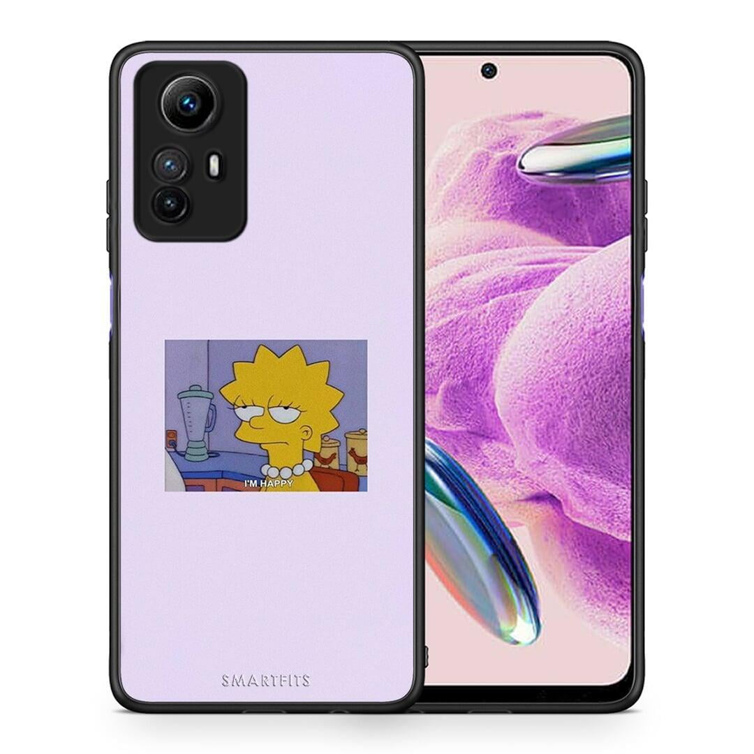 Θήκη Xiaomi Redmi Note 12S / Redmi K60 Pro So Happy από τη Smartfits με σχέδιο στο πίσω μέρος και μαύρο περίβλημα | Xiaomi Redmi Note 12S / Redmi K60 Pro So Happy Case with Colorful Back and Black Bezels