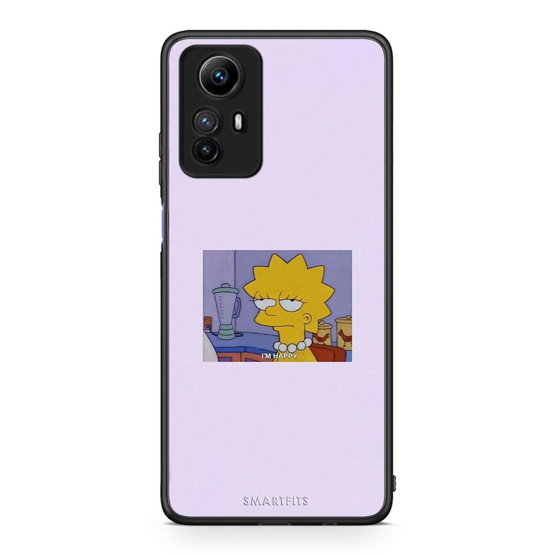 Θήκη Xiaomi Redmi Note 12S / Redmi K60 Pro So Happy από τη Smartfits με σχέδιο στο πίσω μέρος και μαύρο περίβλημα | Xiaomi Redmi Note 12S / Redmi K60 Pro So Happy Case with Colorful Back and Black Bezels