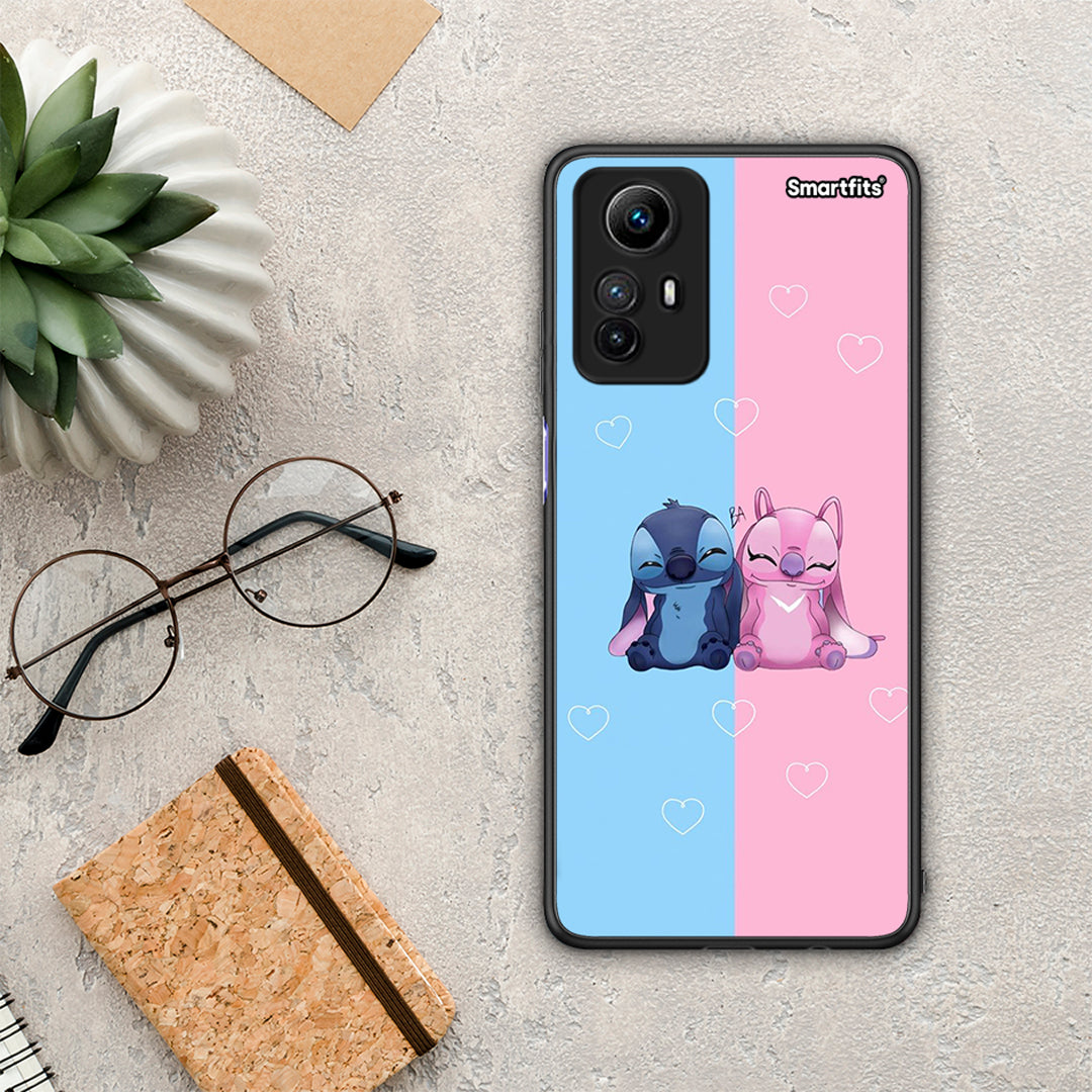 Θήκη Xiaomi Redmi Note 12S / Redmi K60 Pro Stitch And Angel από τη Smartfits με σχέδιο στο πίσω μέρος και μαύρο περίβλημα | Xiaomi Redmi Note 12S / Redmi K60 Pro Stitch And Angel Case with Colorful Back and Black Bezels