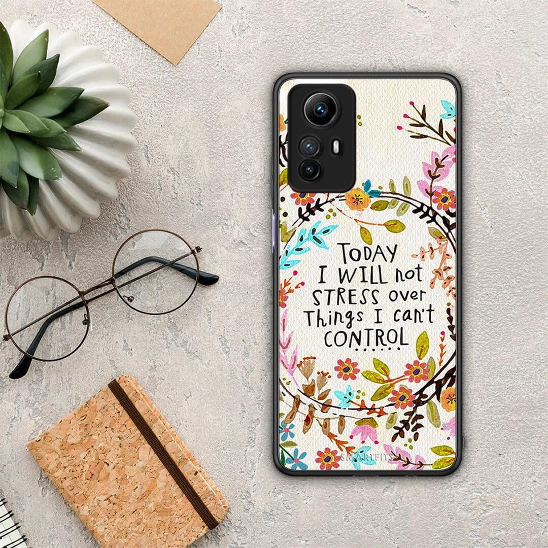 Θήκη Xiaomi Redmi Note 12S / Redmi K60 Pro Stress Over από τη Smartfits με σχέδιο στο πίσω μέρος και μαύρο περίβλημα | Xiaomi Redmi Note 12S / Redmi K60 Pro Stress Over Case with Colorful Back and Black Bezels