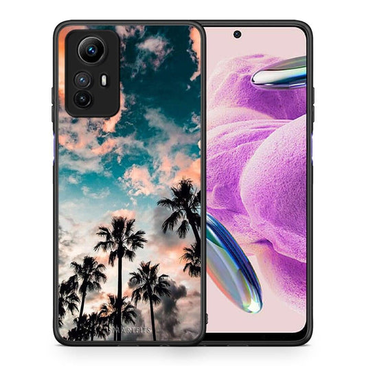 Θήκη Xiaomi Redmi Note 12S / Redmi K60 Pro Summer Sky από τη Smartfits με σχέδιο στο πίσω μέρος και μαύρο περίβλημα | Xiaomi Redmi Note 12S / Redmi K60 Pro Summer Sky Case with Colorful Back and Black Bezels