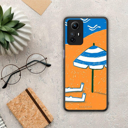 Θήκη Xiaomi Redmi Note 12S Summering από τη Smartfits με σχέδιο στο πίσω μέρος και μαύρο περίβλημα | Xiaomi Redmi Note 12S Summering Case with Colorful Back and Black Bezels