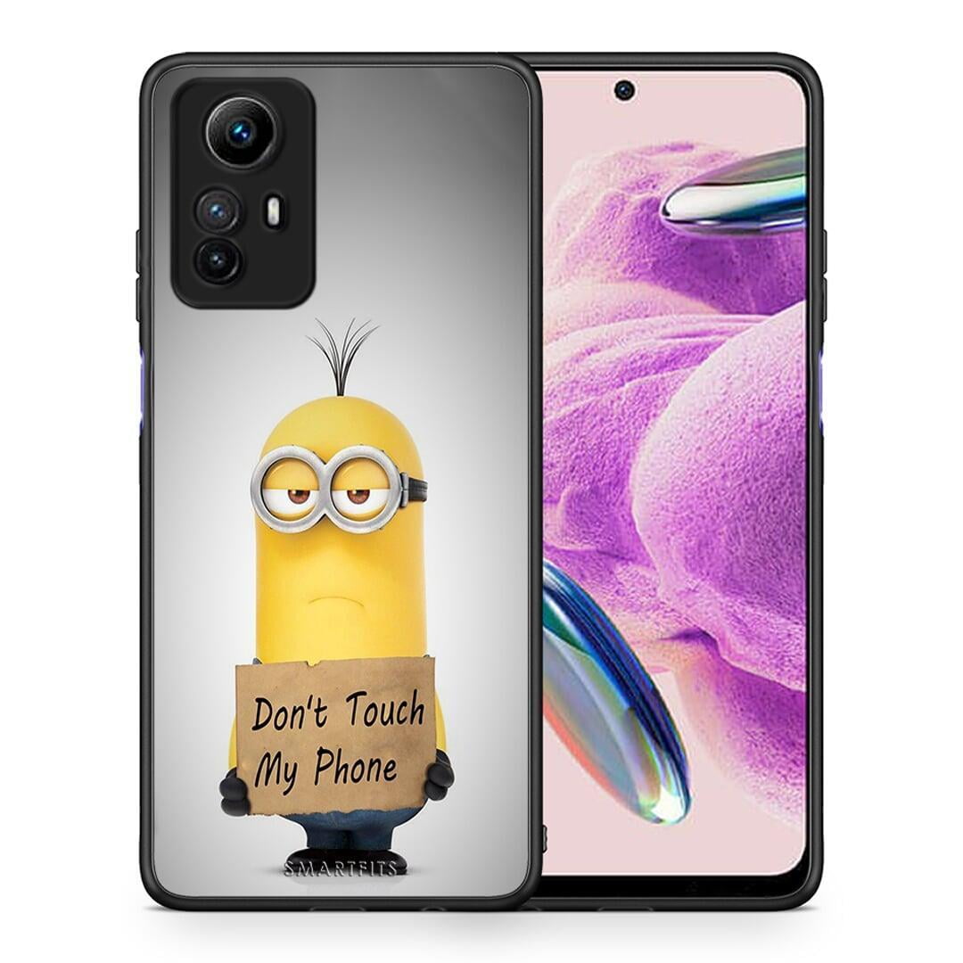 Θήκη Xiaomi Redmi Note 12S / Redmi K60 Pro Text Minion από τη Smartfits με σχέδιο στο πίσω μέρος και μαύρο περίβλημα | Xiaomi Redmi Note 12S / Redmi K60 Pro Text Minion Case with Colorful Back and Black Bezels